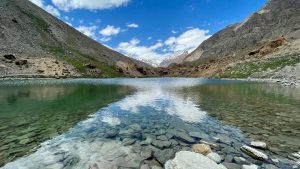 Deepak Tal Lake near Keylong in Lahaul, Himachal Pradesh